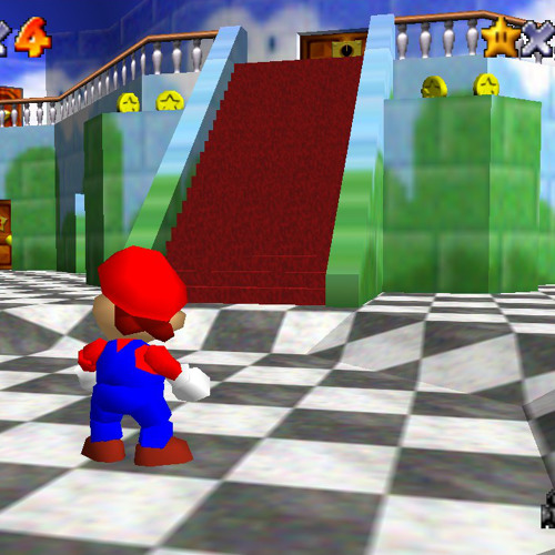 Super Mario 64 - Inside The Castle Walls