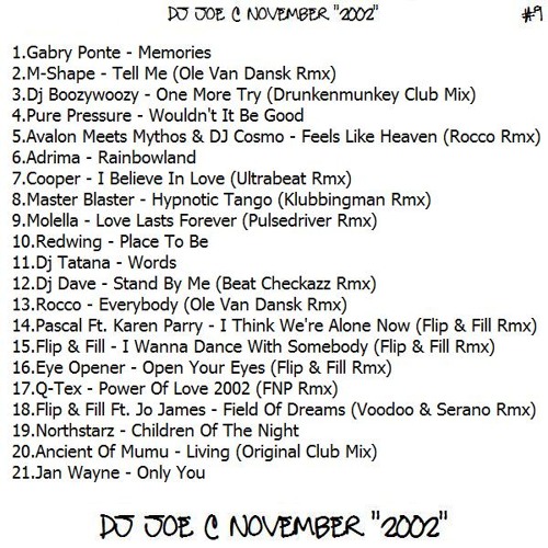 9.Dj Joe Craig - November 2002