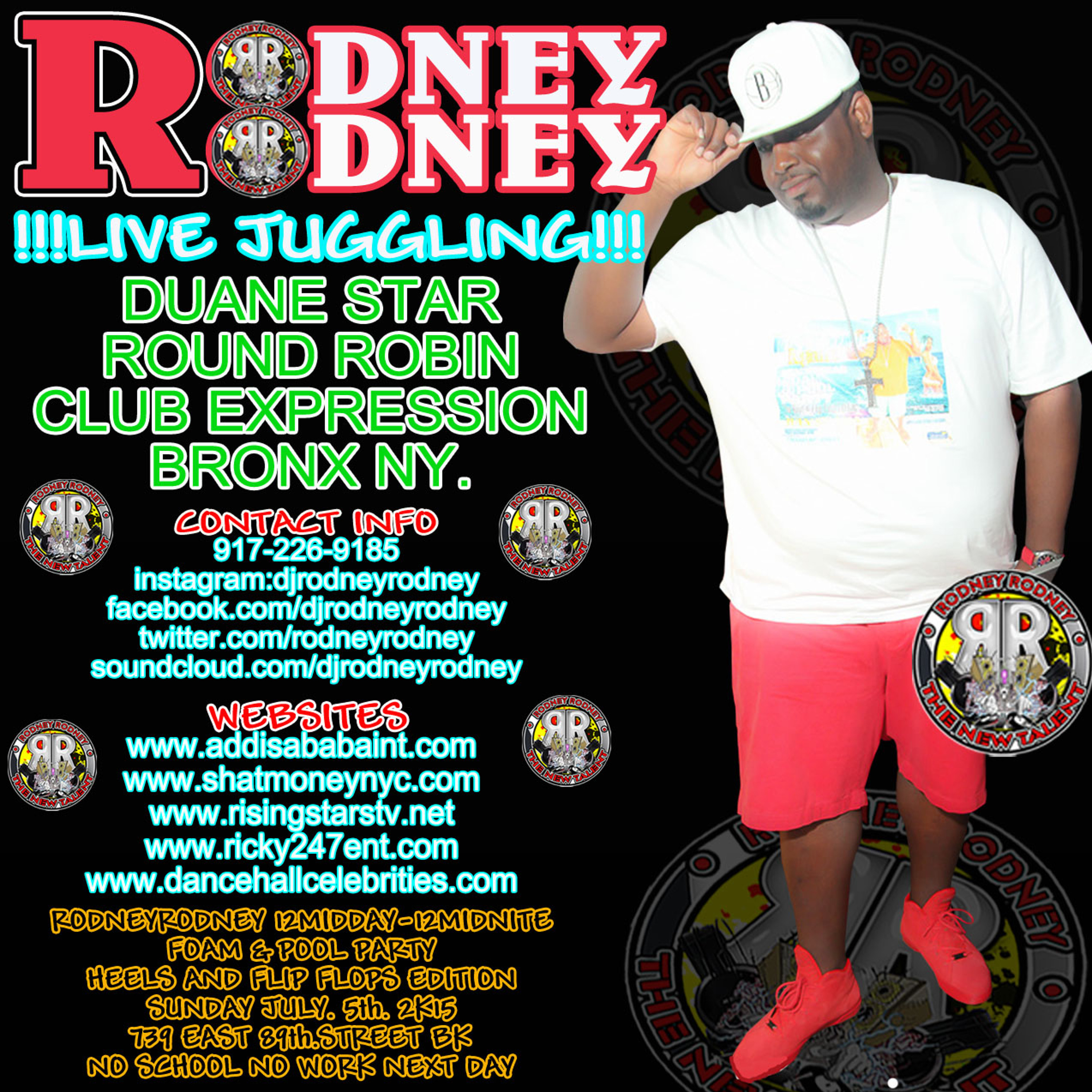 RODNEYERODNEY LIVE JUGGLING*DUANE STAR ROUND ROBIN CLUB EXPRESSIONS BRONX JUNE.2015 episode artwork