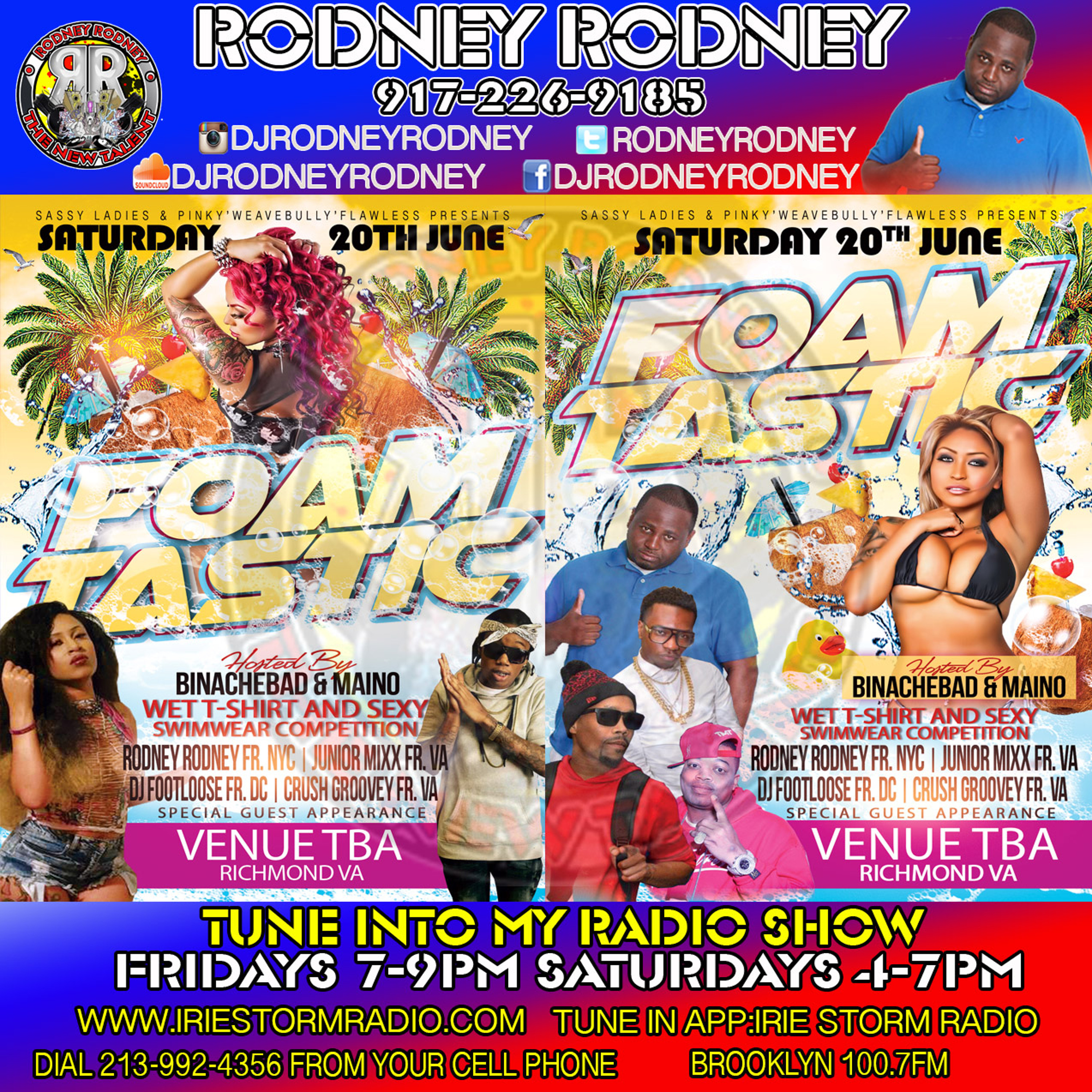WENDY & PINKY PRESENTS FOAMTASTIC SATURDAY JUNE.20 @2500 CHAMBERLAYNE RD.RICHMOND VIRGINIA episode artwork