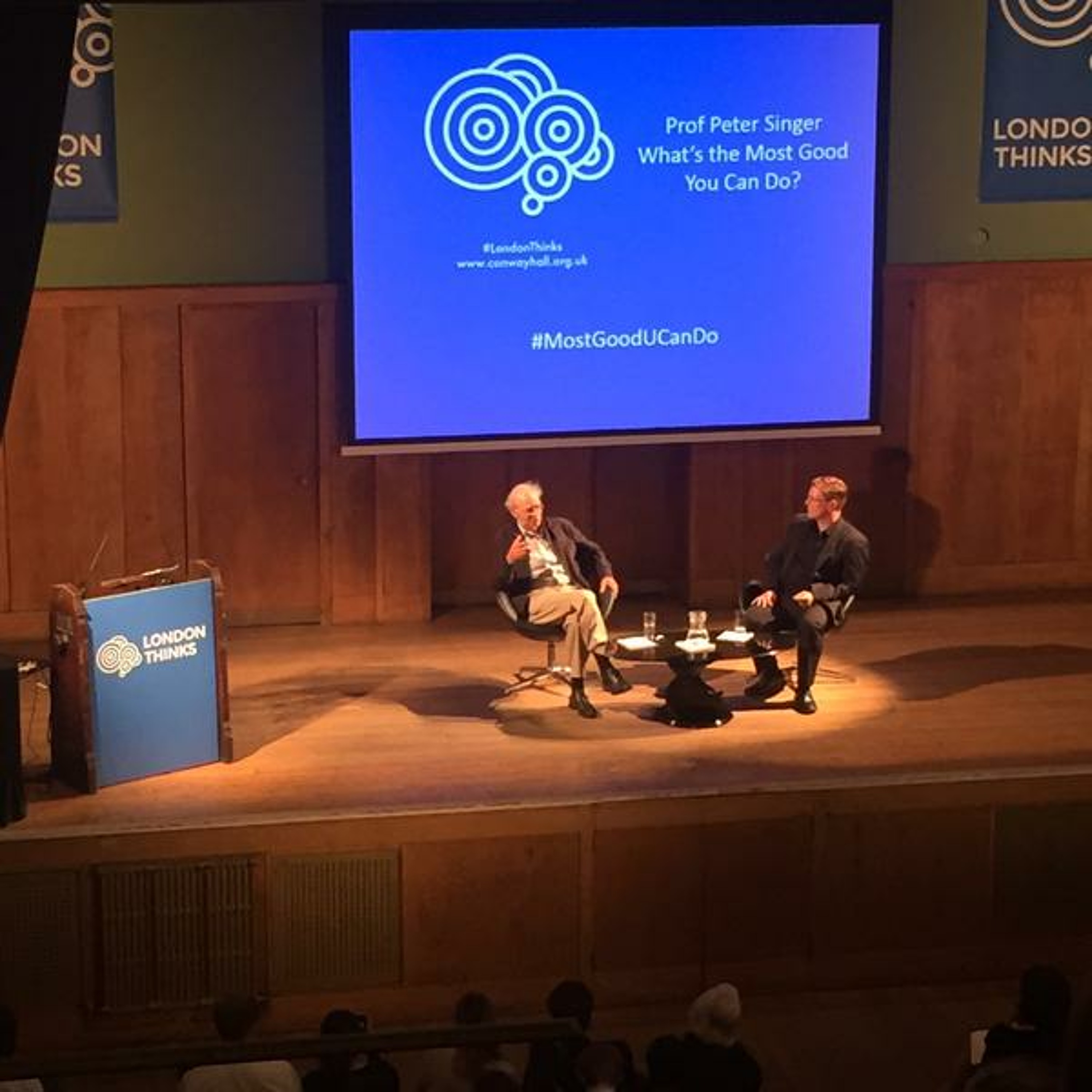 London Thinks - Prof Peter Singer - What's The Most Good You Can Do?