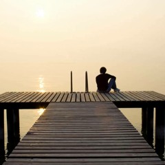 Sitting in a dock of a bay