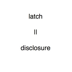 Disclosure - Latch (Cover)