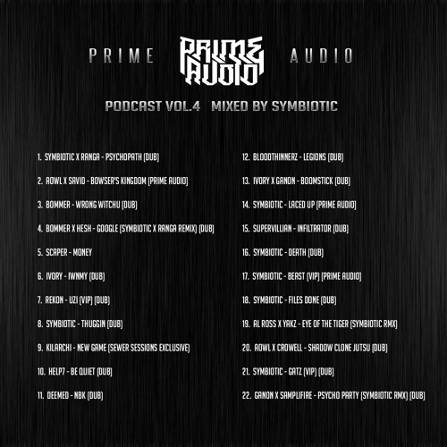 Prime Audio Podcast Vol.4 Mixed By Symbiotic [FREE DL]