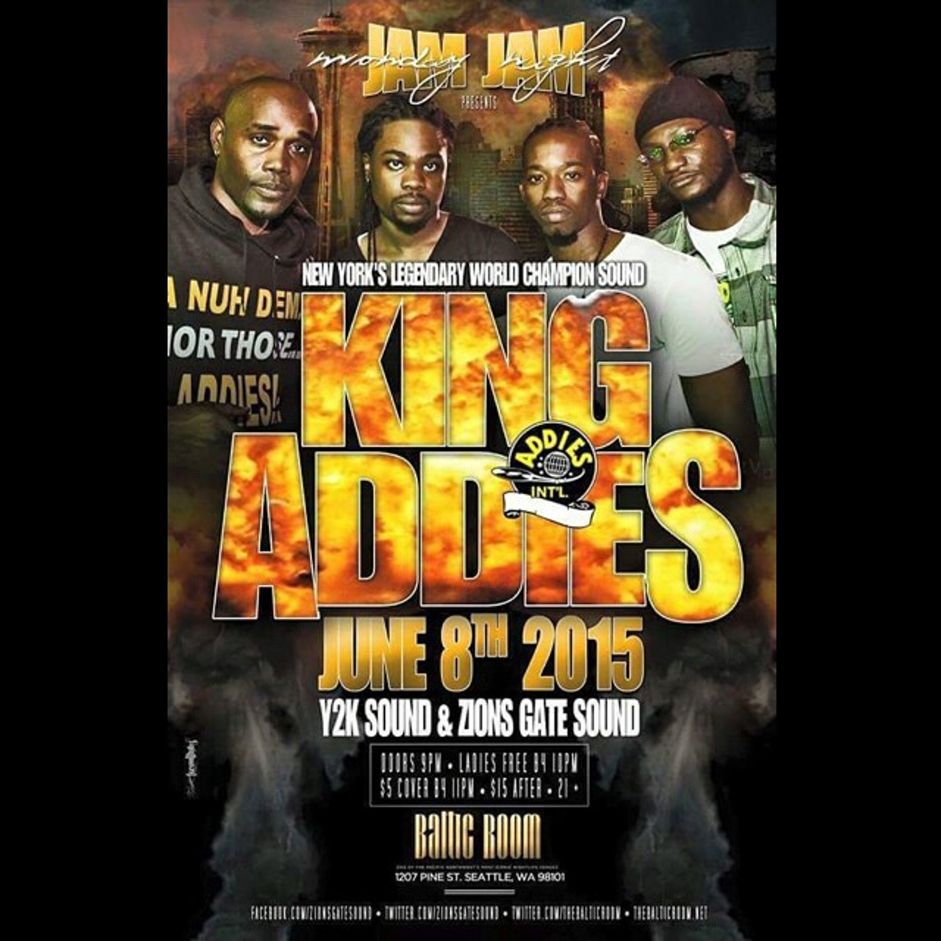 KING ADDIES LIVE @ MONDAY NIGHT JAM JAM SEATTLE W- ZIONS GATE & BLESSED COAST SOUND - JUNE 8 2015 episode artwork