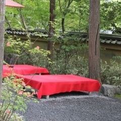 茶屋にて