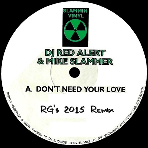 I Don't Need Your Love (RGs 2015 Remix)