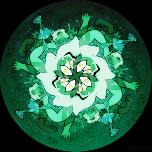 Clustered Malachite