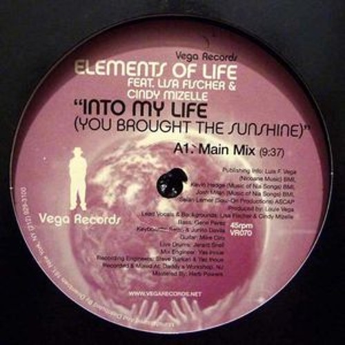 Elements Of Life Into My Life (You Brought The Sunshine) (Main Mix)