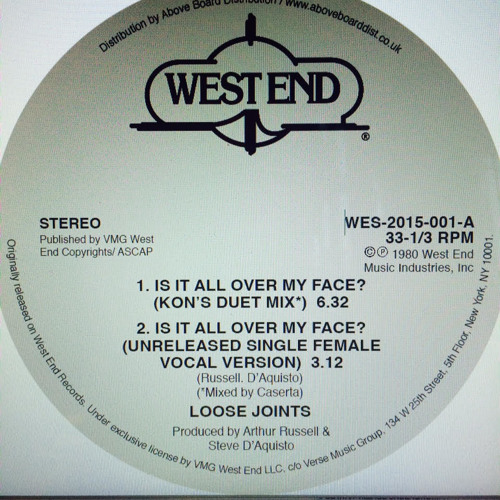 LOOSE JOINTS "IS IT ALL OVER MY FACE" KON'S DUET MIX (CASERTA MIXDOWN)