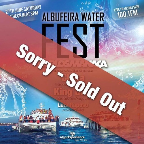 Carlos Manaca feat. Luis Raposo (Sax) LIVE @ Albufeira Water Fest 2015 | Algarve, Portugal