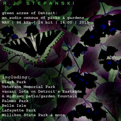Green Acres Of Detroit [14 min HI FI Field Recording collage of parks, birds, fountains & more]