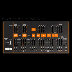 3_Heavy synth bass in the style of Gary Numan