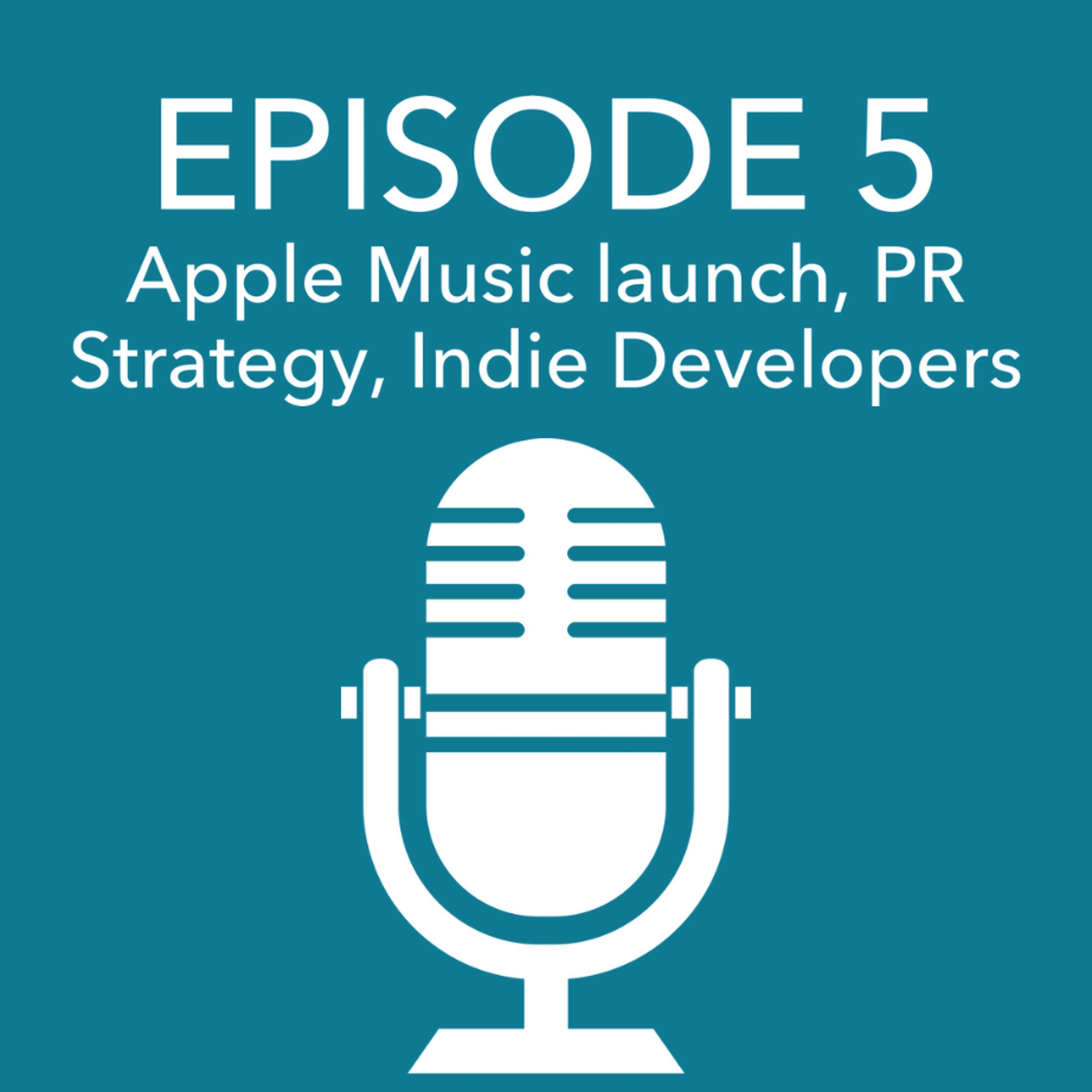 Episode 5 – Apple Music launch, Apple's shifting PR strategy, indie developers episode artwork