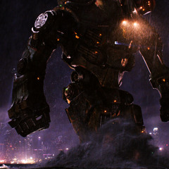 Giant Robot Flees Thunderstorm