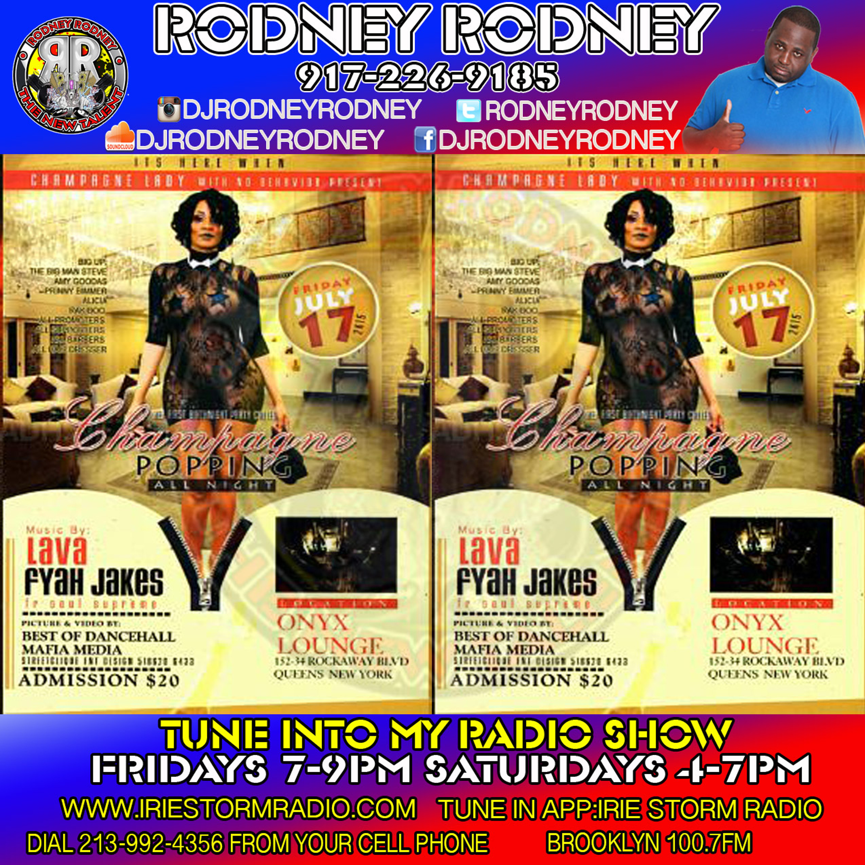 CHAMPAGNE LADY PRES.CHAMPAGNE POPPING ALL NIGHT.FRI.JUL.5th.ONYX LOUNGE QUEENS episode artwork