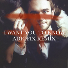 I Want You To Know (AdioFix Remix) - Zedd