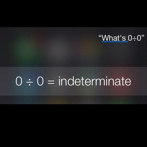 Stream Siri, what is zero divided by zero? by Dana Reeves Listen