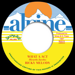 Ricky Melody - What A Act (HILL 002)