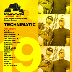 Technimatic & SP:MC Live @ Drum&BassArena 19 Years 24/05/15