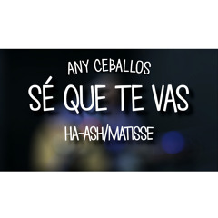 Sé Que Te Vas (Cover) - Any Ceballos / Ha-Ash Ft. Matisse