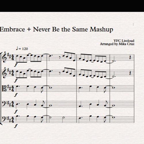 Embrace + Never Be The Same (YFC Liveloud) Mash-up - String Orchestra Arrangement by Mika Cruz