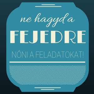 Ne hagyd a fejedre nőni a feladatokat!