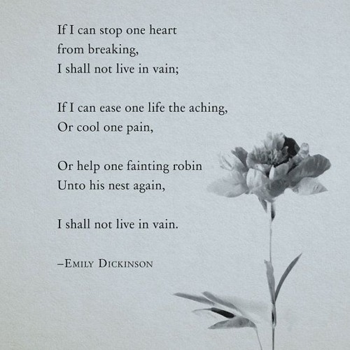 Stream If I Can Stop One Heart From Breaking (Text by Emily Dickinson) by HeyImLizzySounds