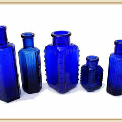 BLUE GLASS from 'Translucent Dayglo Lime Green Plastic'  Rick Walker's |()()p.p()()|