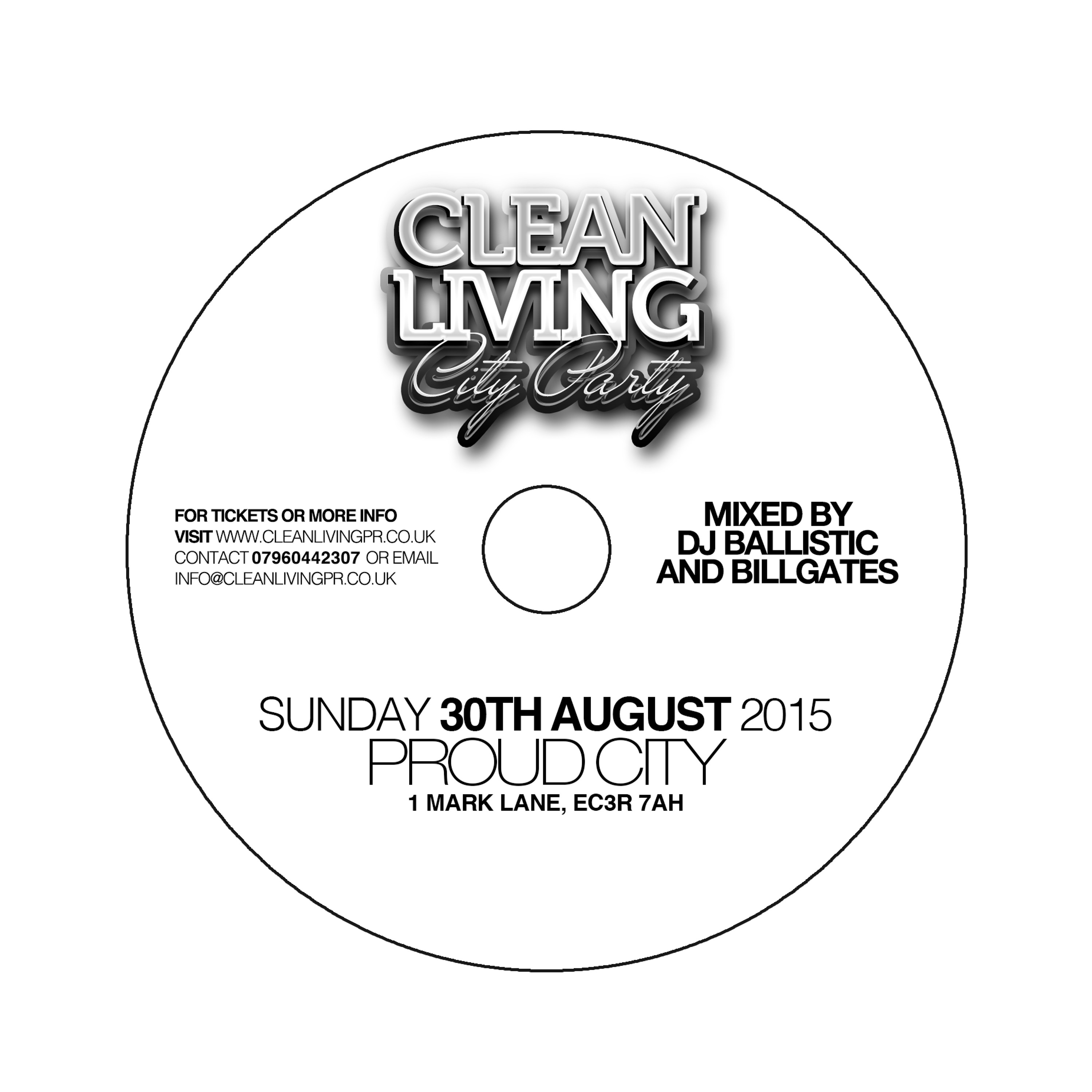 Clean Living Bank Holiday Sunday 30th August City Party Mix CD MIXED BY DJ Balistic & Billgates_ATO episode artwork