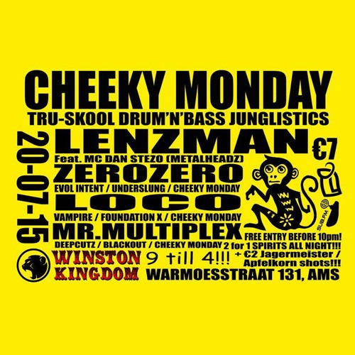 ZeroZero ft. Multiplex MC Live at Cheeky Monday, Amsterdam 20/7/2015