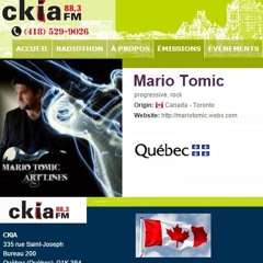 CKIA Radio Quebec Canada featuring Mario Tomic
