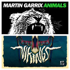 Martin Garrix-Animals(original mix) vs BOTNEK-Vikings (Original mix) -Mashup