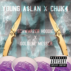 Schwarzer Hoodie x Goldene Messer RMX(feat Young Aslan)