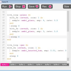 1st dark ambient live coding session