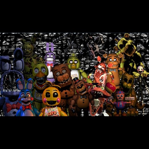 All Jumpscares in HD FNaF 1-7 