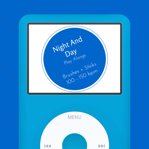 Night And Day Backing Track Pack 100 to 150 bpm Brushes + Sticks