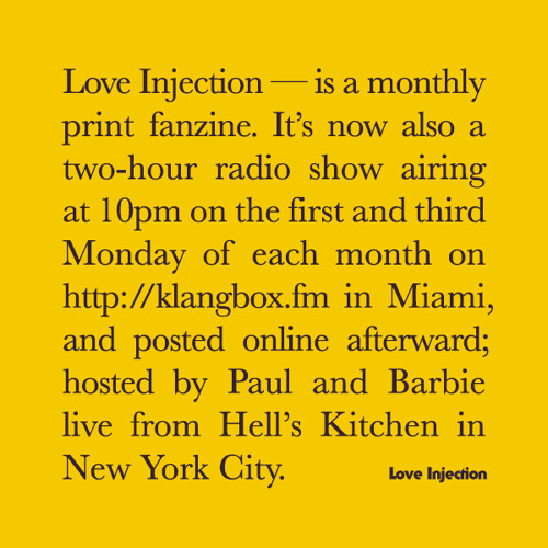 Love Injection Radio 002 feat. James Friedman