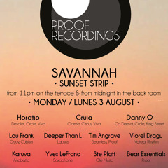 HORATIO @ SAVANNAH IBIZA PROOF RECORDINGS SHOWCASE 3 AUGUST