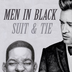 Men In Black Suit & Tie - Mashup