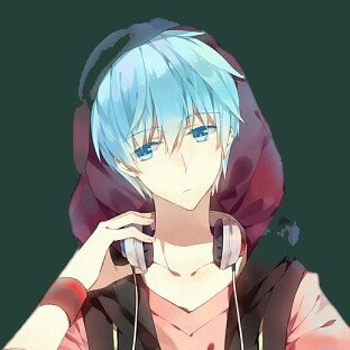 Anime boy with headphones