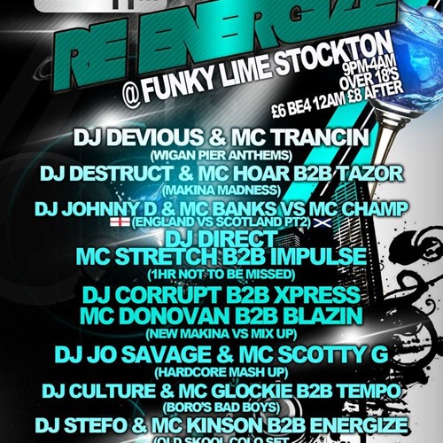 DJ's Chrissy G & Xpress MC's Impulse Stretch @ Re-Energize 11th May 2013