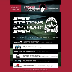 BORKA FM-DJ Set on nubreaks.com [ Bass Station's Bday Bash ]  26.03.2015