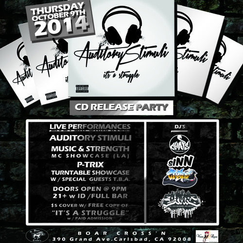 AUDITORY STIMULI X DJ CHAPS Present It's A Struggle Mixtape     (HUG LIFE RECORDS)