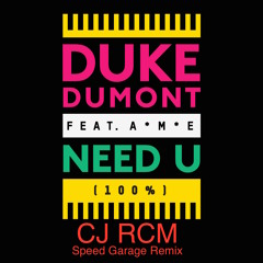 Duke Dumont Feat. A M E - Need U (100%) (Cj RcM Speed Garage Remix)
