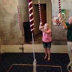 Aug 09, Christ Church Spitalfields, ringing the bell up in the ringing chamber