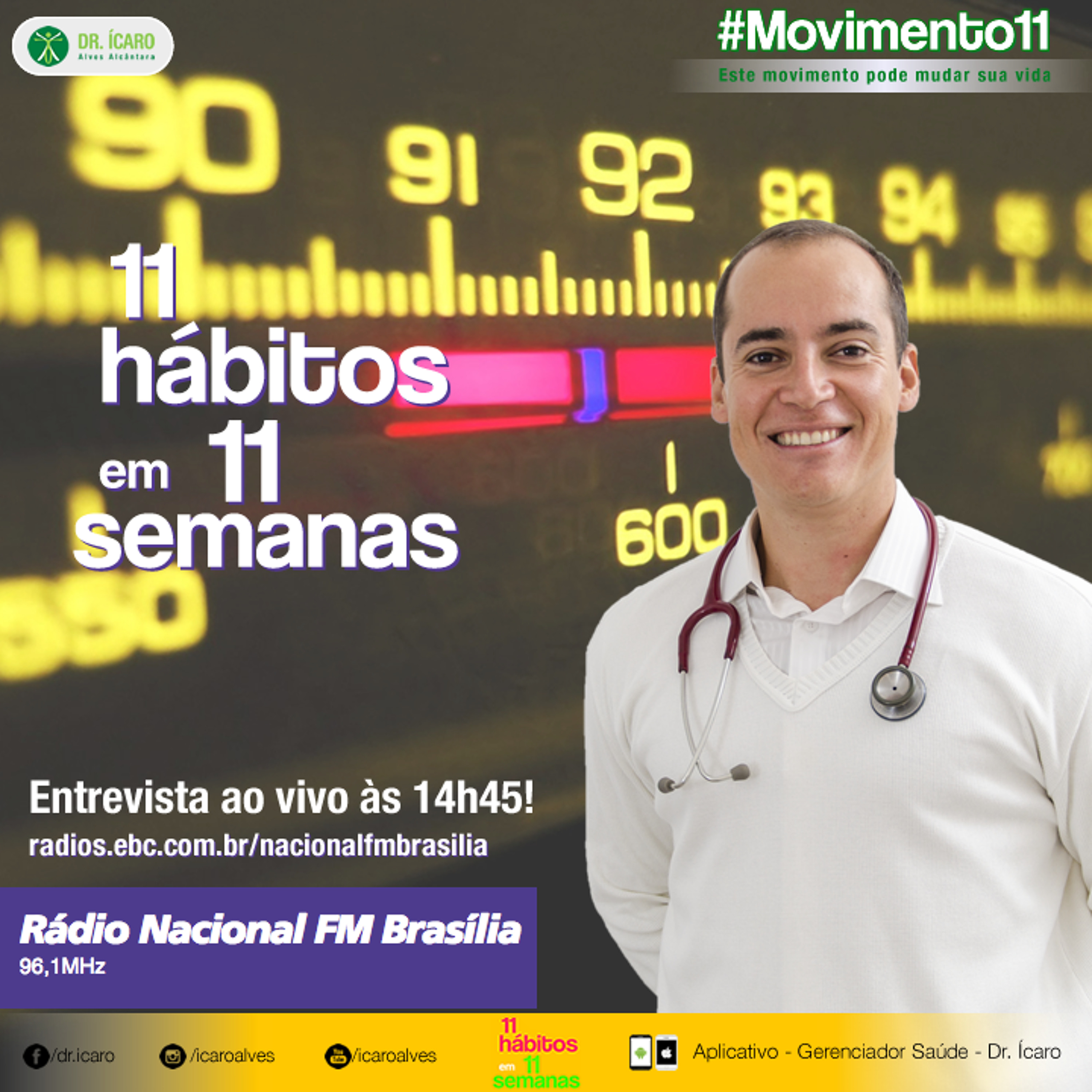 Entrevista 11 Habitos em 11 Semanas - 96,1FM - Radio Nacional De Brasília - 12/08/2015 episode artwork