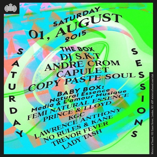 No Rules & Kane @Ministry Of Sound (Saturday Sessions) 01 - 08 - 2015 ★House/Bass/Garage★