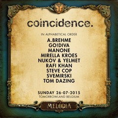 Rafi Khan @ Tomorrowland 2015, Coincidence Records Stage