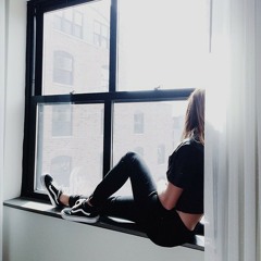 through the window...